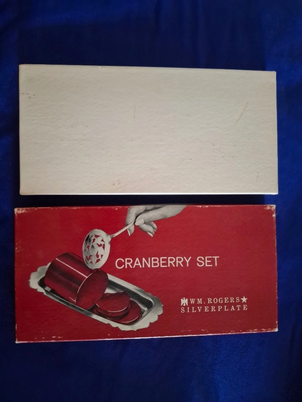 Vintage Silver Plated Cranberry Sauce Serving Set